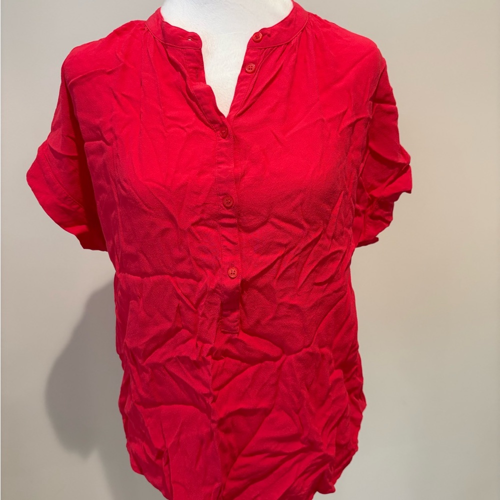 J. Crew Poppy Red Women's Blouse